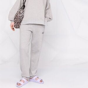 SOLD-Ganni logo-embroidered tapered track pants